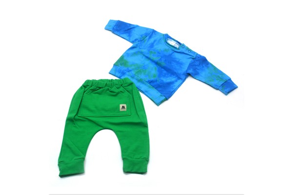 Костюм MAŁGOSIA Miloo для немовлят зелений хлопчик Костюм MAŁGOSIA Miloo для немовлят зелений хлопчик