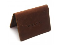 Обкладинка для водійських документів VOLVO Zoo-hunt шкіра Крейзі коньяк 1077 