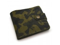 Гаманець шкіряний №3 Крейзі Zoo-hunt камуфляж 1080 