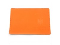 Обкладинка для документів Zoo-hunt шкіра Весна Паспорт Україна помаранчева 1105 Обкладинка для документів Zoo-hunt шкіра Весна Паспорт Україна помаранчева 1105