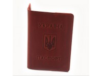 Обкладинка для документів Zoo-hunt шкіра Крейзі Паспорт Україна червона 5186-че Обкладинка для документів Zoo-hunt шкіра Крейзі Паспорт Україна червона 5186-че