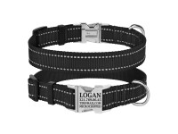 Нашийник для Собак BronzeDog Active Нейлоновий зі Світловідбиттям та Металевою Пряжкою Чорний L(34/1301/Т) Нашийник для Собак BronzeDog Active Нейлоновий зі Світловідбиттям та Металевою Пряжкою Чорний L(34/1301/Т)