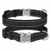 Нашийник для Собак BronzeDog Active Нейлоновий зі Світловідбиттям та Металевою Пряжкою Чорний  L(34/1301/Т) 