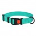 Нашийник для Собак BronzeDog Active Нейлоновий зі Світловідбиттям та Пластиковою Пряжкою Ментоловий  S(50/1308/Т) 