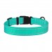 Нашийник для Собак BronzeDog Active Нейлоновий зі Світловідбиттям та Пластиковою Пряжкою Ментоловий  S(50/1308/Т) 