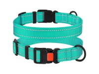 Нашийник для Собак BronzeDog Active Нейлоновий зі Світловідбиттям та Пластиковою Пряжкою Ментоловий M(51/1308/Т) Нашийник для Собак BronzeDog Active Нейлоновий зі Світловідбиттям та Пластиковою Пряжкою Ментоловий M(51/1308/Т)