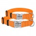 Нашийник для Собак BronzeDog Active Нейлоновий зі Світловідбиттям та Металевою Пряжкою Помаранчевий  L(34/1304/Т) 