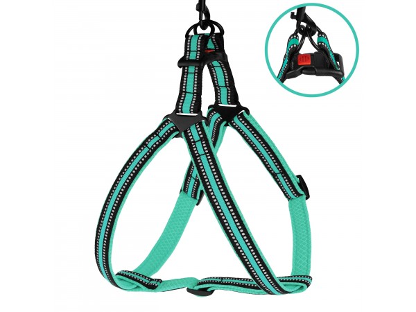 Шлея для Собак BronzeDog Mesh Стандарт Ментолова  L(82208/Т) 