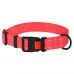 Нашийник для Собак BronzeDog Active Нейлоновий зі Світловідбиттям та Пластиковою Пряжкою Кораловий  S(50/1224/Т) 