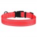 Нашийник для Собак BronzeDog Active Нейлоновий зі Світловідбиттям та Пластиковою Пряжкою Кораловий  S(50/1224/Т) 