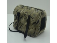 Сумка тунель для собак та котів Zoo-hunt Зустріч зелена міні 18х28х23 см 