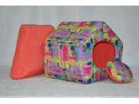 Хатка для собак і котів Zoo-hunt Орхідея рожева №1 300х330х330 