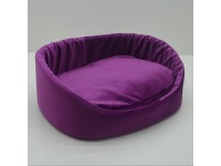 Лежак для собак та котів Zoo-hunt Лагуна фіолетовий №2 37х49х19 см 