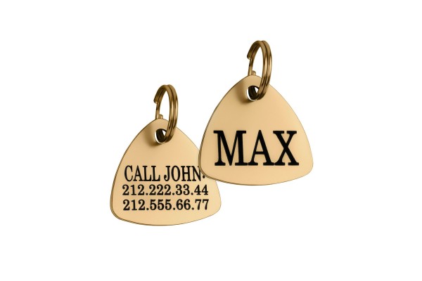 Адресник для котів BronzeDog з Латуні Тип 7 S (90412) 