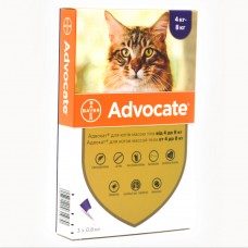Краплі Bayer від бліх та кліщів для котів Advocate 4-8 кг  1 піпетка