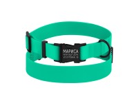 Нашийник для Собак BronzeDog Surf Водовідштовхуючий із Захисним Полімерним Покриттям та Металевою Пряжкою Зелений  XL(66/6135/Т) 