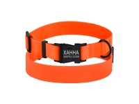 Нашийник для Собак BronzeDog Surf Водовідштовхуючий із Захисним Полімерним Покриттям та Металевою Пряжкою Помаранчевий  L(48/6134/Т) 