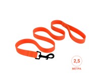 Повідець для собак Bronzedog Surf Водовідштовхувальний із Захисним Полімерним Покриттям 3 м Помаранчевий  L(2562/6134/Т) 