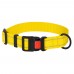 Нашийник для Собак BronzeDog Active Нейлоновий зі Світловідбиттям та Пластиковою Пряжкою Жовтий  L(52/1228/Т) 